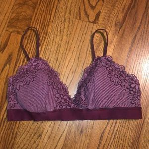 Aerie romantic lace triangle bralette